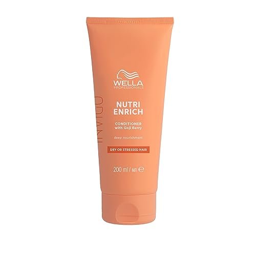Wella Professionals Invigo Nutri Enrich Deep Nourishing Conditioner - Instant Deep Nourishment Anti-Frizz Conditioner With Vitamin E & Goji Berry - Restore Dry & Damaged Hair 200ml