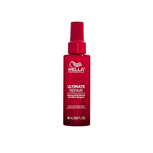Wella Professionals Ultimate Repair Miracle Rescue Spray for Damaged Hair, Repairs Damage in 90 Seconds, with AHAs and Omega 9 to Rebuild and Strengthen Hair, 95ml