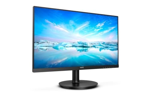 Philips 222V8LA - 22 inch FHD Monitor, 75Hz, 4ms, VA, Speakers, Flickerfree (1920 x 1080, 250 cd/m, HDMI / DP / VGA )