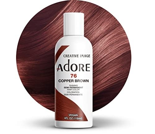 Adore Shining Semi Permanent Hair Colour, 76 Copper Brown