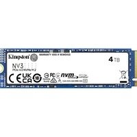 Kingston NV3 (SNV3S/4000G) 4TB NVMe SSD, M.2 Interface, PCIe Gen4, 2280, Read 6000 MB/s, Write 5000 MB/s, 3 Year Warranty
