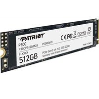 Patriot P300 (P300P512GM28) 512GB NVMe SSD, M.2 Interface, PCIe Gen3, 2280, Read 1700MB/s, Write 1100MB/s, 3 Year Warranty