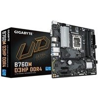 Gigabyte B760M D3HP DDR4 Intel 1700 Socket Motherboard, Micro-ATX, 4x DDR4 Slots, 2x M.2 Sockets, 1x USB-C Port, GbE LAN, 1x D-Sub / 1x DisplayPort / 1x HDMI Port