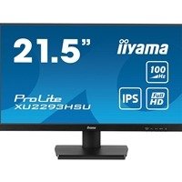 iiyama PROLITE XU2293HSU-B7 22 inch IPS Monitor, Full HD, 1ms, USB Hubx2, HDMI, DisplayPort, Freesync, 100Hz, Speakers, Black, ACR, Internal PSU, VESA