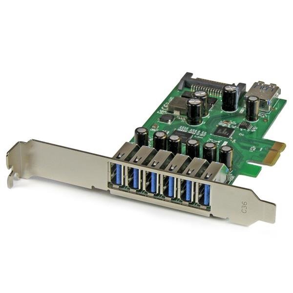 STARTECH.COM 7 Port PCI Express USB 3.0 Card - Standard & Low-Profile - SATA Power - UASP Support