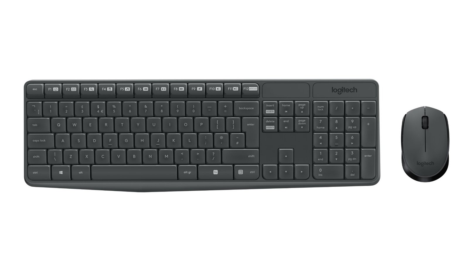 LOGITECH MK235 - keyboard and mouse set - US International