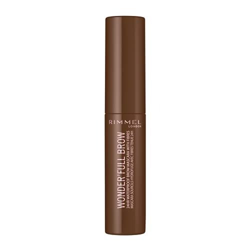 Rimmel London Wonder?Full Brow 24HR Waterproof Brow Gel, with Fibres for Plump Thick Brows, Medium, 4.5 ml