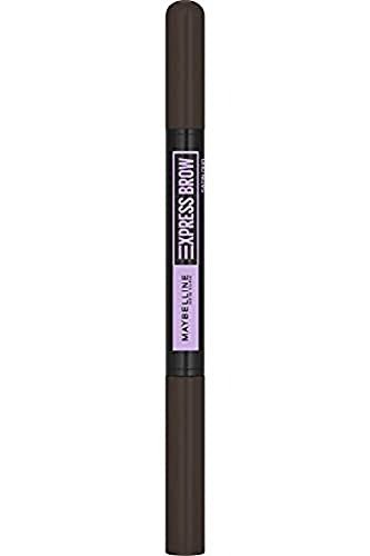 Maybelline New York Express Brow Duo Eyebrow Filling, Natural Looking 2-In-1 Pencil Pen + Filling Powder Black Brown