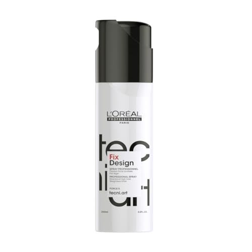 L'Oreal Professionnel Tecni.ART Fix Design Strong Hold Hair Spray, Natural Looking Shiny Finish, No Residue, 200ml