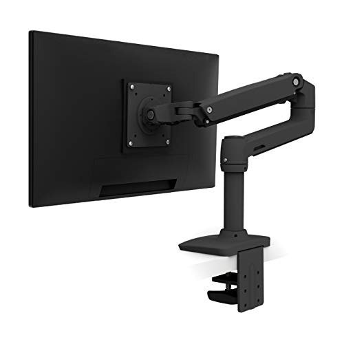 Ergotron - LX Desk Monitor Arm in Black, Monitor Mount with patented Constant Force Technology, for displays up to 34", 3.2-11.3 kg with VESA-Standard