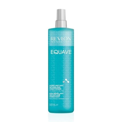 REVLON PROFESSIONAL Equave Hydro Bi-Phase Detangling Conditioner for Normal To Dry Hair, Leave-in Conditioner, Detangling Conditioner, Leave-in Conditioner with Heat Protection, Hair-Smoothing Leave-in Conditioner  500 ml