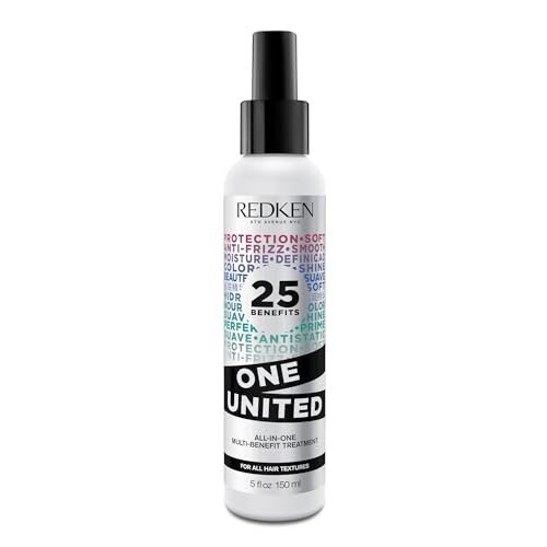 REDKEN One United 25 Multi-Benefits Leave-In Conditioner and Treatment Spray, Heat Protection, Detangling Spray, Nourishes and Conditions, 150 ml