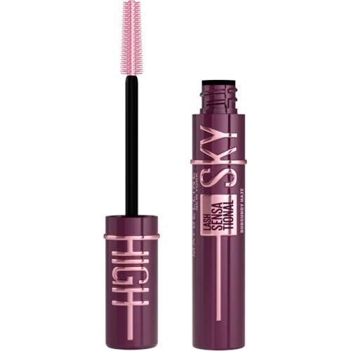 Maybelline Mascara Lash Sensational Sky High Volumizing and Thickening Eyelash Lengthening. Flake Free Formula, Burgundy Haze