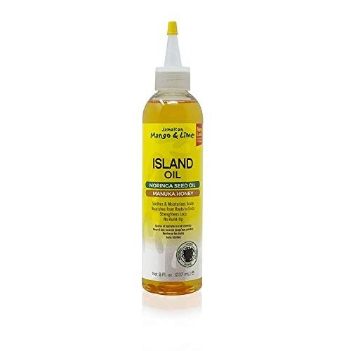 Jamaican Mango & Lime - Island Oil 237ml - Lubricates scalps, Nourishes roots and strengthens locks. Helps soothe dry scalp. Sulphate and Paraben Free.