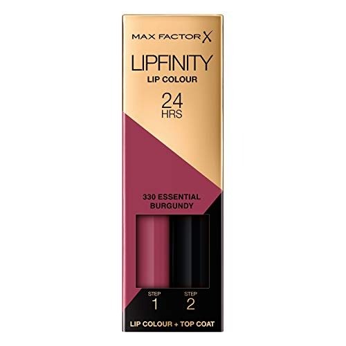 Max Factor Lipfinity Long-Lasting Two Step Lipstick - 330 Essential Burgundy, 4.2g