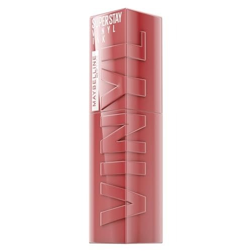 Maybelline New York Lip Colour, Smudge-free, Long Lasting up to 16h, Liquid Lipstick, Shine Finish, SuperStay Vinyl Ink, 10 Lippy