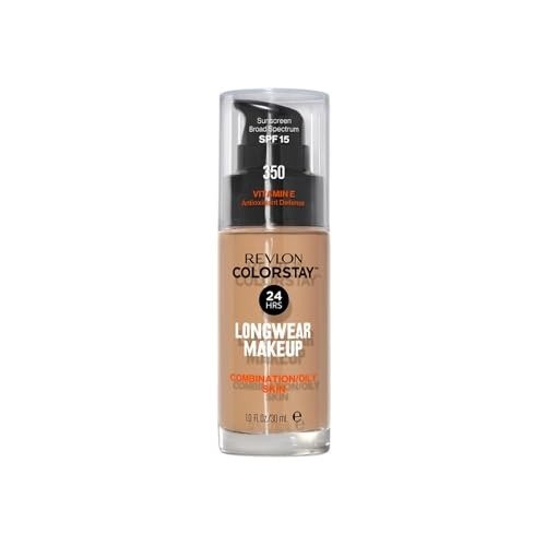 Revlon Colorstay Softflex Combi/Oily With Pump, 350 Rich Tan, 30 ml