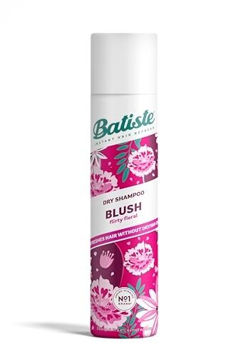 Batiste Dry Shampoo in Blush 350ml, Floral & flirty Fragrance, No Rinse Spray to Refresh Hair in Between Washes
