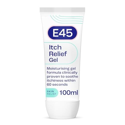 E45 Itch Relief Gel 100ml ? Face and Body Gel for Dry Skin - Itchy Skin and Irritated Skin - Cooling Gel to Soothe Itchy Skin - Perfume-Free