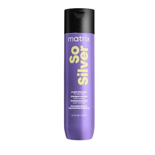 Matrix Hair Shampoo, For Blondes, Greys and Silvers, Tones + Neutralises, Total Results, So Silver, 300ml