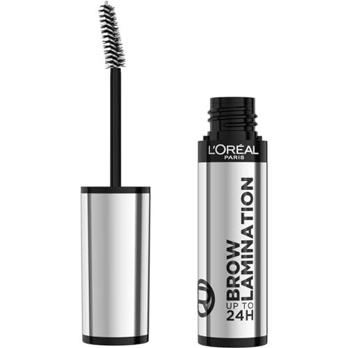 L'Oreal Paris Brow Lamination Gel, For Up To 24H Hold, Day and Night, Lightweight, Opthalmologically Tested, Infallible Brow Lamination Gel, Clear, 15g