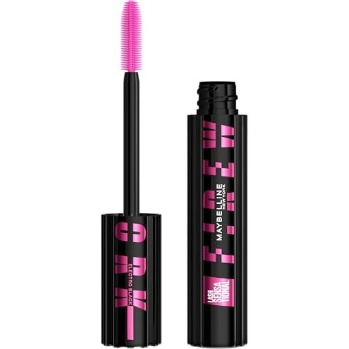 Maybelline New York, Lash Sensational Firework Volumising Mascara, 360? Lash by Lash Impact, Full Flare, 24H wear, Colour: Electro Black