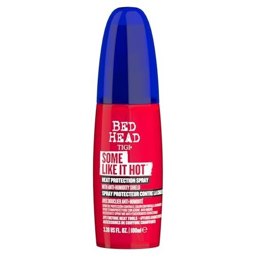 Bed Head by TIGI Some Like It Hot Heat Protection Spray - Heat Defence Shield with Anti Humidity protection and Frizz Control for hair that's heat styled, 100ml