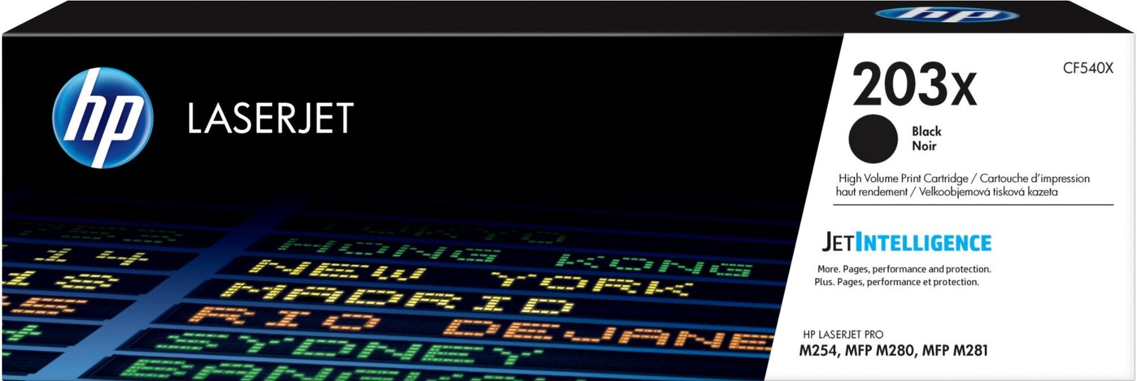 HP 203X - High Yield - black - original - LaserJet - toner cartridge (CF540X)