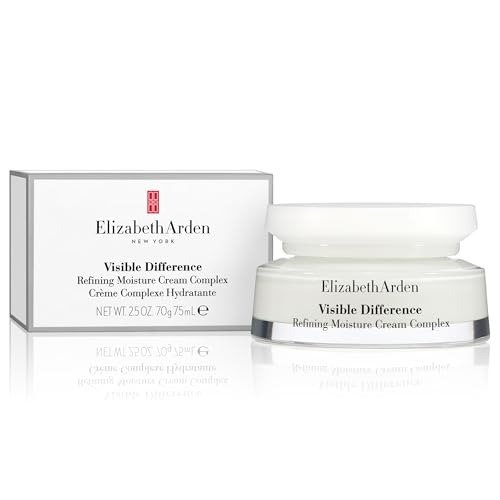 Elizabeth Arden Visible Difference Refining Moisture Cream Complex for Face, 75ml, Rich Emollient Formula, for Anti-Ageing & Tired Skin, Unisex