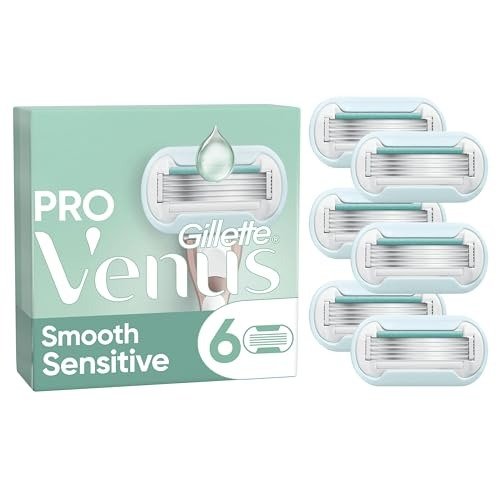 Gillette Venus Pro Smooth Sensitive Women's Razor Blade Refills, for a longer-lasting smooth shave