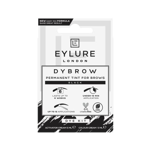 Eylure Dybrow Permanent Tint for Brows Dye Kit Black  5ML