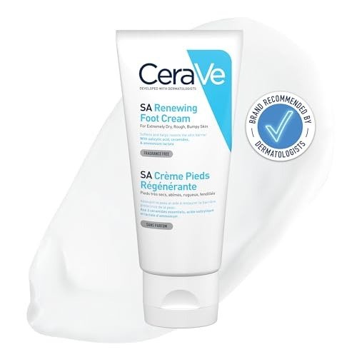 CeraVe SA Renewing Foot Cream with Salicylic Acid for Extremely Dry, Rough & Bumpy Skin 88ml