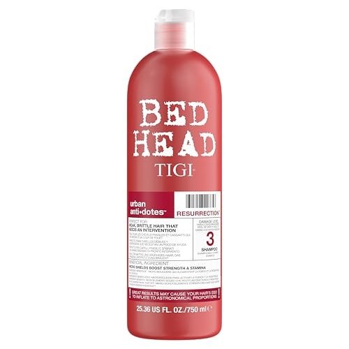 Bed Head by TIGI - Urban Antidotes Resurrection Shampoo - Ideal for Damaged Hair - 750 ml