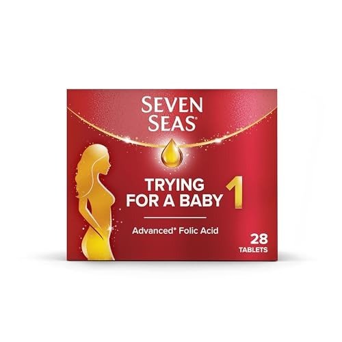 Seven Seas Trying for a Baby, Prenatal Vitamins, Pregnancy Planning Supplement with an Advanced* Folic Acid to Help Increase Folate Levels?, Zinc & Iron, 28 Tablets, 4 Weeks