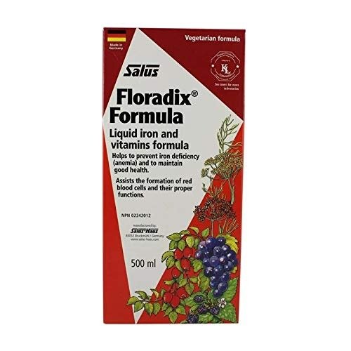 SALUS Floradix liquid iron Formula 500 milliliter