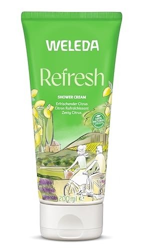 Weleda Shower Gel with Citrus, Creamy Body Wash, For Women & Men, Cleanse & Refresh, Paraben & SLS Free, Certified Natural, Organic, Vegan, 200 ml