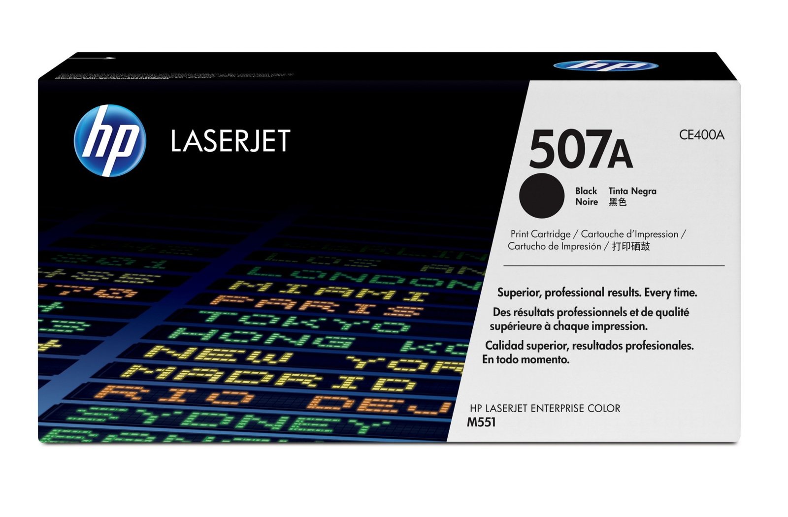HP 507A - black - original - LaserJet - toner cartridge (CE400A)