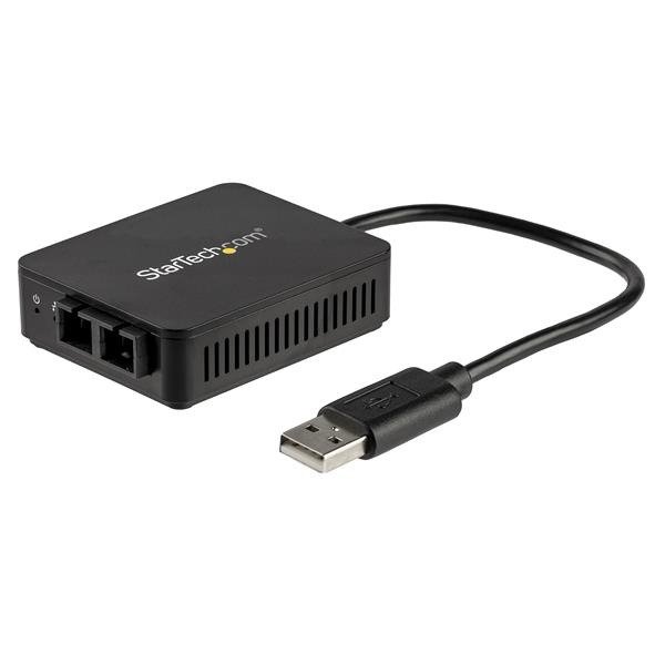 STARTECH.COM USB to Fiber Optic Converter - 100BaseFX SC - USB 2.0 to Ethernet Network Adapter