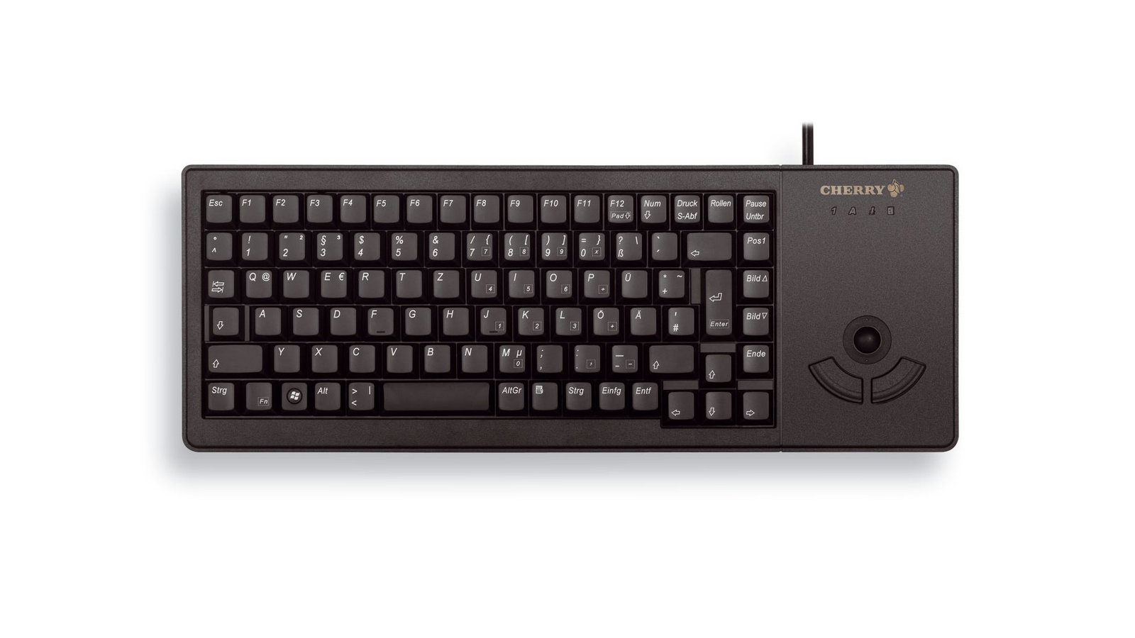 CHERRY G84-5400 XS Trackball Keyboard - keyboard - UK - black