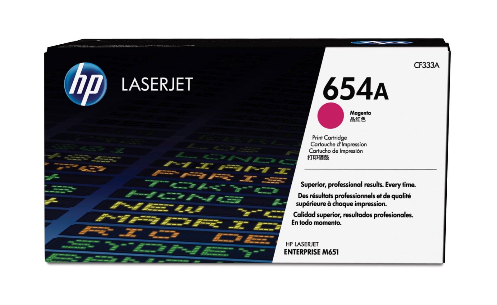 HP 654A - magenta - original - LaserJet - toner cartridge (CF333A)