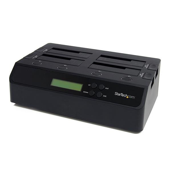 STARTECH.COM 4 Bay USB 3.0/ eSATA Hard Drive Duplicator Dock for 2.5" & 3.5" SATA/ IDE SSD HDD