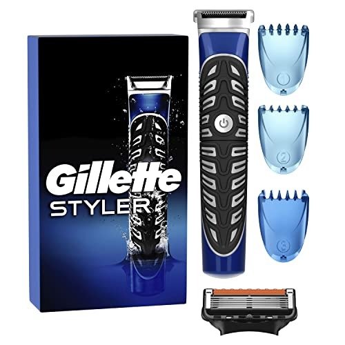 Gillette 4-in-1 Men's Precision Beard and Body Trimmer with 1 ProGlide Blade and 3 Comb