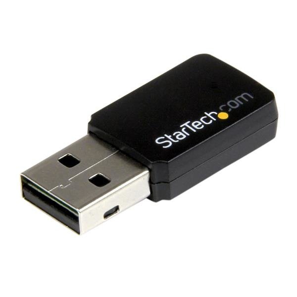 STARTECH.COM USB 2.0 AC600 Mini Dual Band Wireless-AC Network Adapter - 1T1R 802.11ac WiFi Adapter