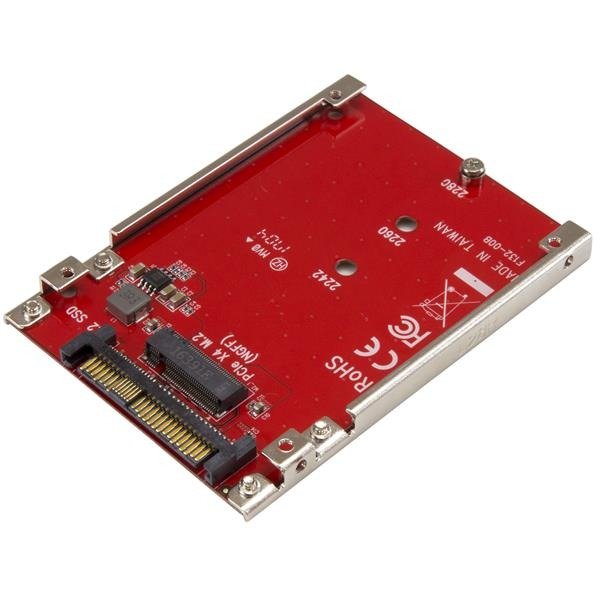 STARTECH.COM M.2 to U.2 Adapter - M.2 Drive to U.2 (SFF-8639) Host Adapter for M.2 PCIe NVMe SSDs
