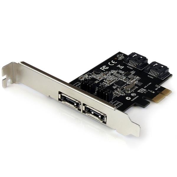 STARTECH.COM 2 Port PCI Express SATA 6 Gbps eSATA Controller Card - Dual Port PCIe SATA III Card