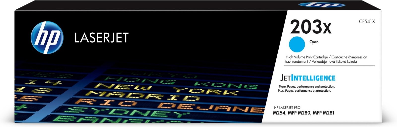 HP 203X - High Yield - cyan - original - LaserJet - toner cartridge (CF541X)