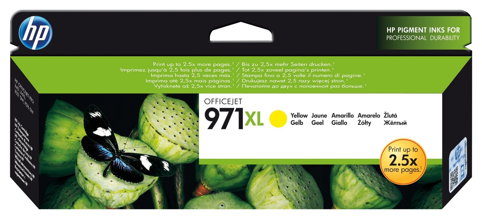 HP 971XL - High Yield - yellow - original - ink cartridge