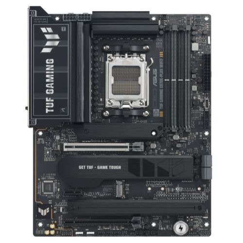 Asus TUF GAMING X870E-PLUS WIFI7, AMD X870, AM5, ATX, 4 DDR5, HDMI, 2 USB4, Wi-Fi 7, 2.5G LAN, PD 30W, 4x M.2