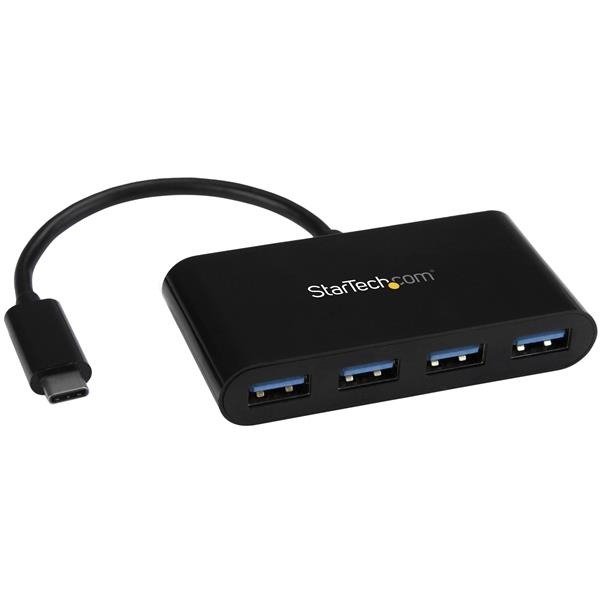 STARTECH.COM USB C Hub - 4 Port USB C to USB-A (4x) - Bus Powered USB Hub - USB Type C to USB Hub