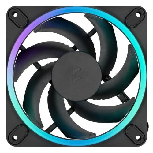 Fractal Design Momentum 12 ARGB 12cm PWM Case Fan, 16 LEDs, FDB Bearing, 350-2200 RPM, 8-pin Connector, Black